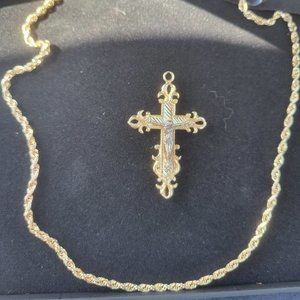 21 inch 14k Aribic gold necklace